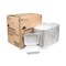 Pactiv Evergreen EarthChoice SmartLock Microwavable Hinged Lid Containers, 8.31 x 8.35 x 3.1, White, PK200 YCN808010000 - alternate 6